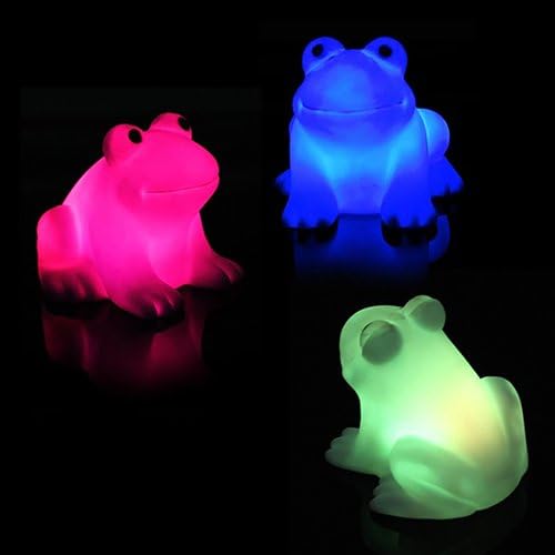 Energy Magic LED Cute Frog Color Changing Night Light - Fantastic and Cute 7 Color Changing Colorful Light Gift, Safe and Durable and Luminous Companion Decoration for Baby Feeding and Diapering