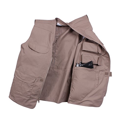 Rothco Lightweight Professional Concealed Carry Vest, Khaki, X-Large #TOP1