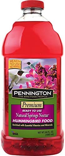 Natural Springs 100080659 Hummingbird Nectar Ready to Use 64oz, 64 oz, Brown/A