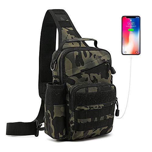 Huntvp Táctical Mochila de Pecho con Puerto de Carga