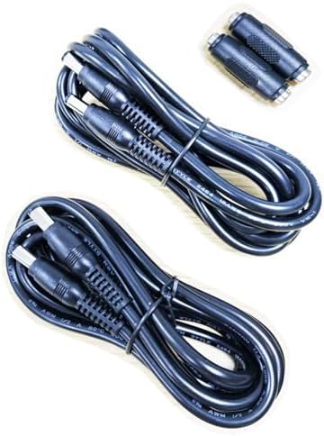Male to Male DC Extension Cord 5.5mm x 2.1mm,DC 5v 9v 12v 20v 24v 6a max Power Cable for Security Camera,Dvr Standalone LED Strip,Car,CCTV IP Surveillance,fit for Starlink Mini Power Cable 6.5ft 2Pack image 2
