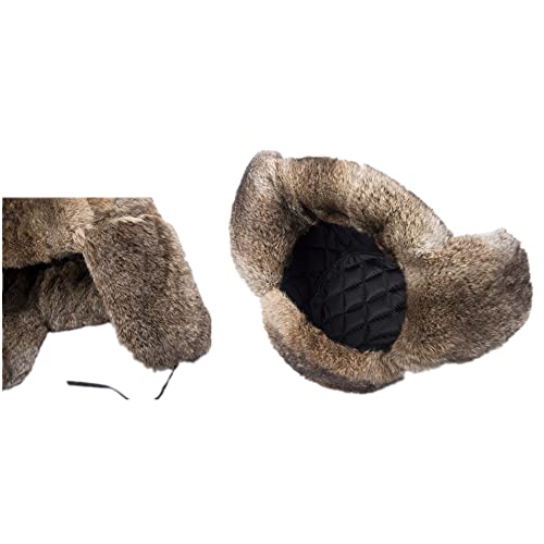 Trapper Hat Winter Russian Ushanka Hat Men Women With Faux Rabbit Fur Aviator Earflap Hat Bomber Windproof For Hunting Skiing #TOP3