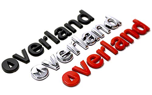 FLUXPRDX Matte Black Overland Emblem - Overlanding Gear Accessories for Truck Jeep Tacoma Offroad Expedition Vehicles