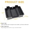 PIMCAR Full Size Center Console Organizer for 2019-2022 Chevy Silverado/GMC Sierra 1500 & 2020-2023 Silverado/Sierra 2500 HD 3500 HD Accessories-Full Console w/Bucket Seats ONLY