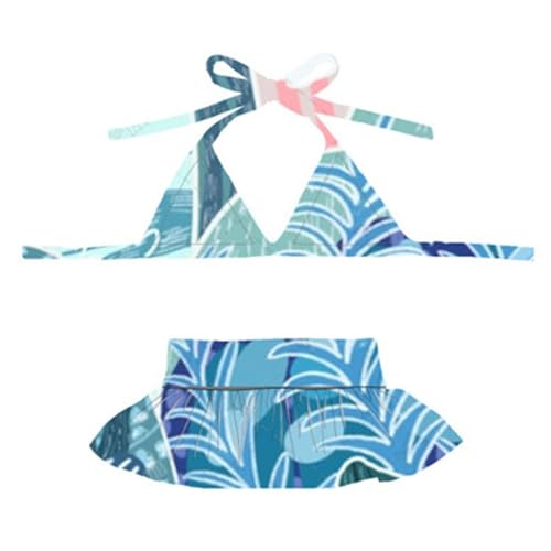 Image of Dog Bikini Swimsuit Summer Puppy Bathing Dress Beach Clothes Cat Costume for Puppy Dog Cat (XL, Waterweeds)