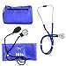 EMI ROYAL BLUE Sprague Rappaport Stethoscope and Aneroid Sphygmomanometer Blood Pressure Set Kit - #330