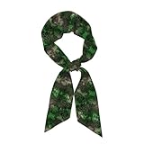 TTIGLHOH Pañuelos para el pelo con estampado de serpiente verde para mujer, ligeros, de seda, satén, para el cuello, accesorios para bolso