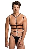 XSPICE Mens Lingerie Halloween Costumes for Men Underwear Cosplay Outfits (Black7, O/S)