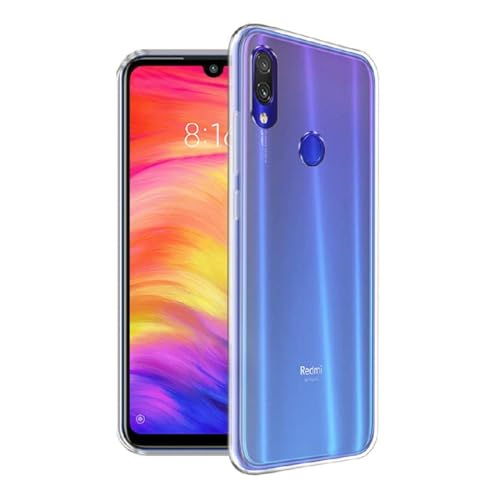 Image of COVERBLACK Rubber Back Cover for Mi Redmi Note 7S - Transparent
