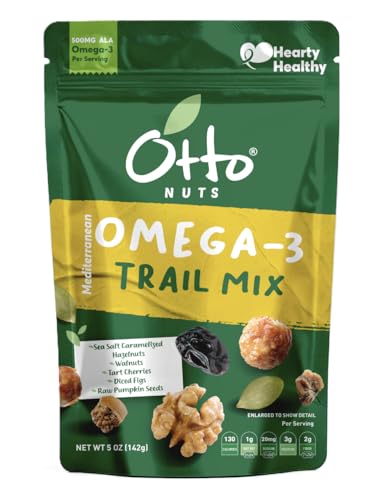 Otto Nuts Mediterranean Omega-3 Trail Mix, Plant-Based, Non-GMO, 5 oz