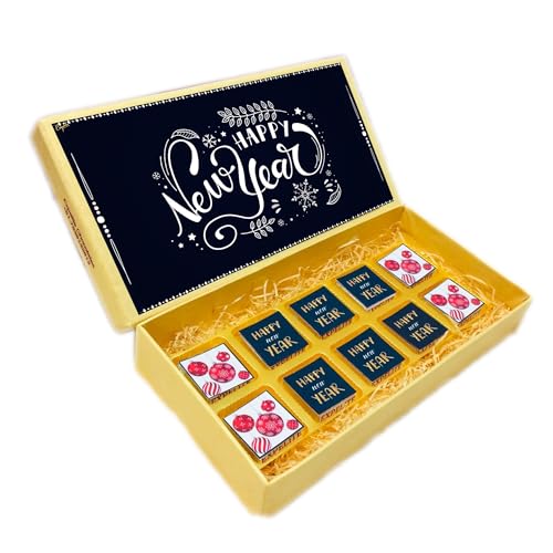 Image of Happy New Year Chocolate Gift Box - 10 Piece New Year Gift For Family
