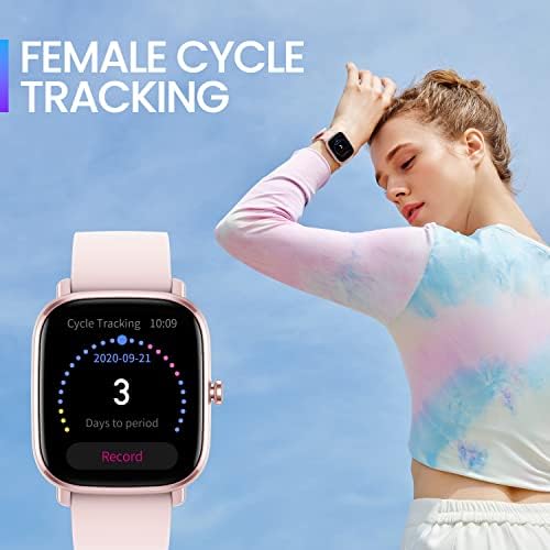 Amazfit [2022 New Version] GTS 2 Mini Smart Watch with Alexa Built-in, 1.55" AMOLED Display, GPS, 68 Sports Modes, 14 Days Battery Life, Heart Rate, Sleep, Stress and SpO2 Monitor, Blue