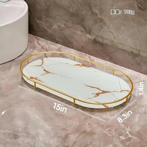 Étagère de rangement dorée et étagère de table de salle de bain avec super capacité - 3