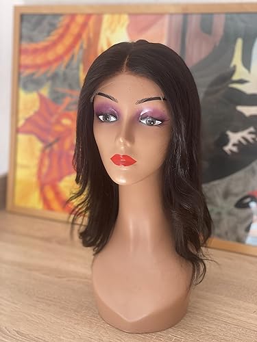 Perruque bresilienne 12 pouces pour masquer la ligne frontale sans demarcation - 5