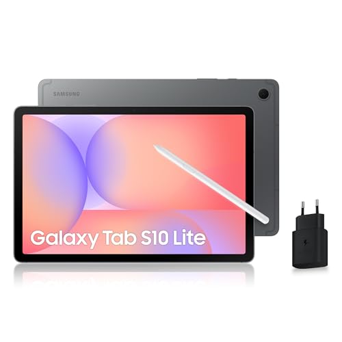 Samsung Galaxy Tab S10 Lite, 10.9", Wi-FI, 128Go, Tablette Android, S Pen Inclus, Gris, Chargeur Secteur Rapide 25W Inclus, Version FR