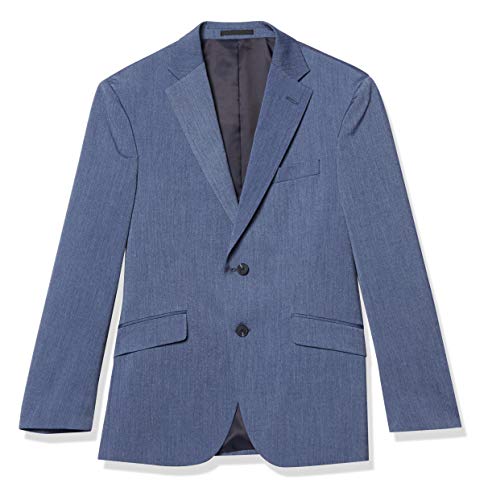Kenneth Cole New York Men's Slim Fit Suit Separate Jacket, Denim Blue, 42R