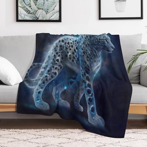 Manta de franela de leopardo manta de forro polar 3D para cama sofá 3