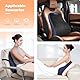 Massagegerät rücken mit Wärme & Vibration, Rückenmassagegerät für Bürostuhl, Massagekissen elektrisch zur Schmerzlinderung, zu Hause Büro Auto Sofa, 3 Heizstufen & 3 Intensitäten, Geschenke - Blau