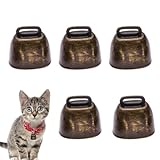 Mini Cencerro – Campana de pequeña, Campanas de Cabra, Campanas de Cabra de Metal, decoración Retro, Campana pequeña para, Caballo, Oveja, Accesorios antirrobo para Mascotas