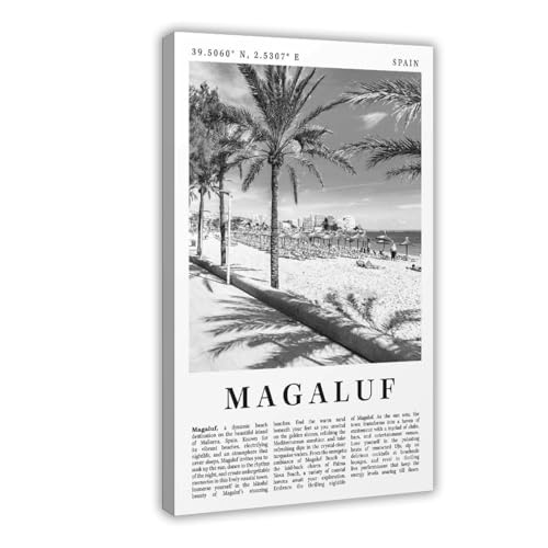 Poster Magaluf Espagne sur toile de 61x91,4 cm, une idée cadeau déco idéale
