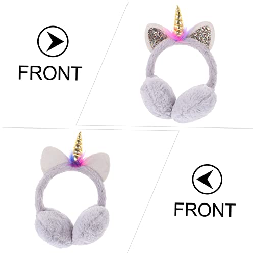 Orejeras de unicornio BESTYASH para proteger del frío a niños y adultos en sus paseos invernales 6