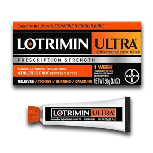Lotrimin Ultra 1 Week Athlete's Foot Treatment, Prescription Strength Butenafine Hydrochloride 1%,...