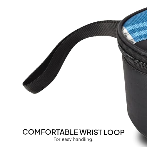 Image of CELLO MF Trent Plus Lunch Box with Bag for Office, Blue | 300ml x 2 Steel Containers, 500ml Oval Plastic Containers, Leak Proof Airtight Snap Lock Lid Tiffin Box Set for School Kids, College & Travel