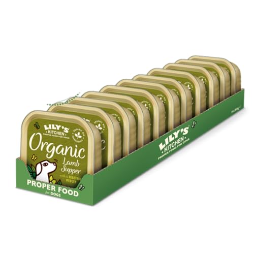 Lily's Kitchen Preparata con ingredienti naturali Vaschetta di cibo umido per cani adulti Agnello biologico 11 x 150g