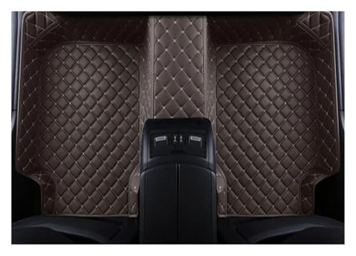 Tapis de voiture en cuir marron café pour Honda CRV et HRV