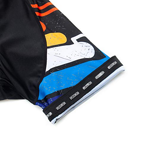 Weimostar Shorts de ciclismo masculinos para ciclismo e bicicleta meia calça acolchoada 4D, Cf0325-s