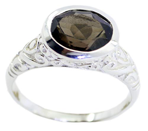 Bague brune naturelle RIYO en argent parfait accessoire pour vos soirées élégantes