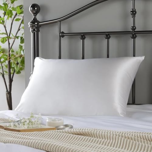 100% Mulberry Silk Pillowcase, 22 Momme, Promotes Healthy Hair and Skin
