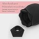 Fifty Shades of Grey Hearts & Flowers Rose Toy für Frauen – Klitoris-Sauger mit 6 Intensitätsstufen – Klitoris-Saugvibrator in Rosenblütenoptik – Wiederaufladbares & wasserdichtes Sextoy – Schwarz