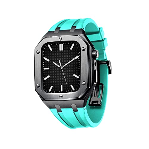 Bracelet Apple Watch 45mm boîtier métal premium style business rigide de haute qualité