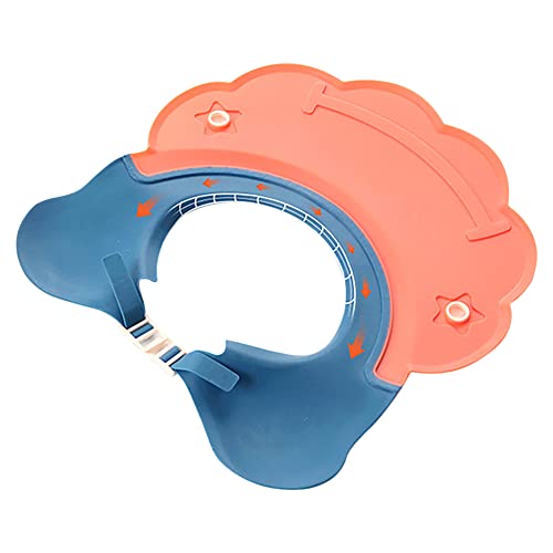 Image of 2 Pcs Baby Shower Cap Adjustable Girls Boys Hair Washing Shield Waterproof Ear Protective Shampoo Hat Soft Bath Head Cap Visor