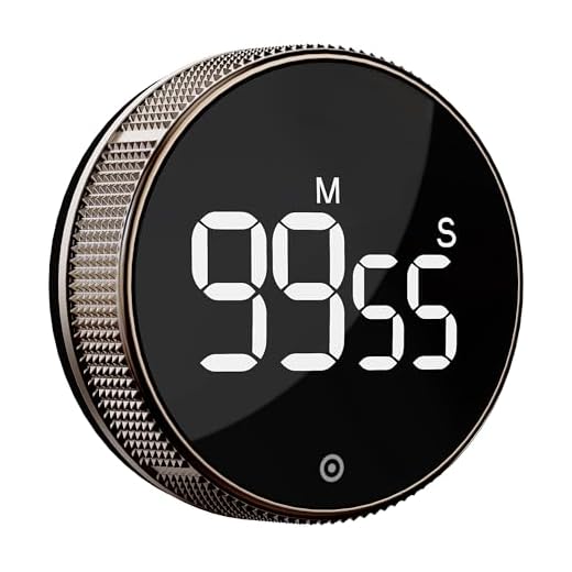 BlueSnail Küche Timer mit LED Digital Display Smart Efficana für Home Classroom Gym Büro, Lautstärke und Helligkeit einstellbare Produktivität Timer (Guncolor)