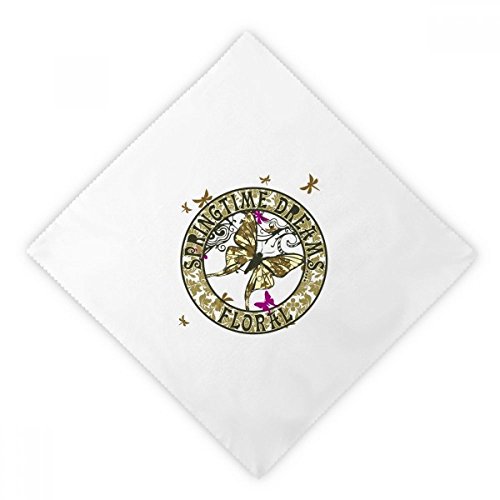 Dîner de printemps sans gaspillage grâce à la serviette en tissu lavable multicolor