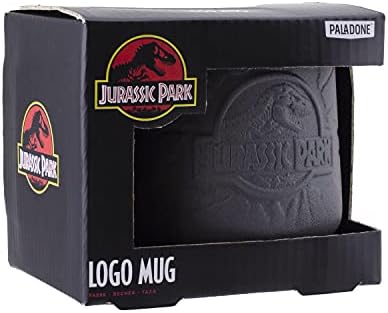 Paladone PP8182JP Jurassic Park Embossed Coffee Mug | Officially Licensed Merchandise, Multicolor, 11.2 cm*10.0 cm*13.0 cm