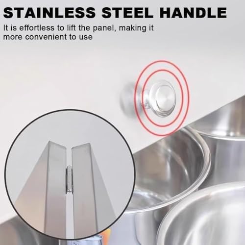 Commercial Stainless Steel Sandwich Salad Prep Table, Mobile Condiment Display Rack, Multi-Function Ingredient Station for Restaurants, Food Prep Equipment (Silver-A)