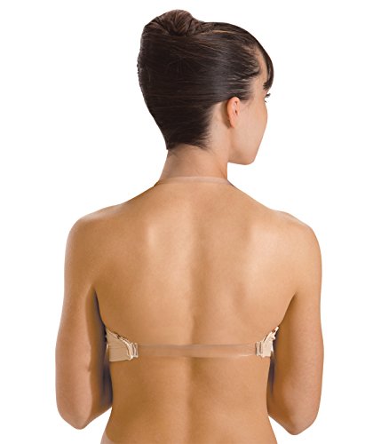 Motionwear Underwear Convertible Clear Strap Bra, Nude, Large Child3
