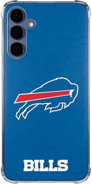 Skinit Clear Phone Case Compatible with Galaxy S24 - Officially Licensed NFL Buffalo Bills Distressed Design