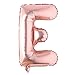 Rose Gold 32 inch Letter Balloons Alphabet Balloons Foil Mylar Party Wedding Bachelorette Birthday Bridal Shower Graduation Anniversary Celebration Decoration (32 INCH Rose Gold E)
