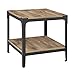 Walker Edison Furniture Company AZ20AISTBW Rustic Wood End Side Table, 2 Pack, Barnwood