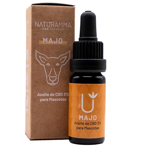 Naturamma Aceite CBD Perros y Gatos | Alivio del estrés y la ansiedad | Cuidado Articular | Mejora del sueño y el apetito | Antiinflamatorio y Relajante Natural | CBD Mascotas 3%