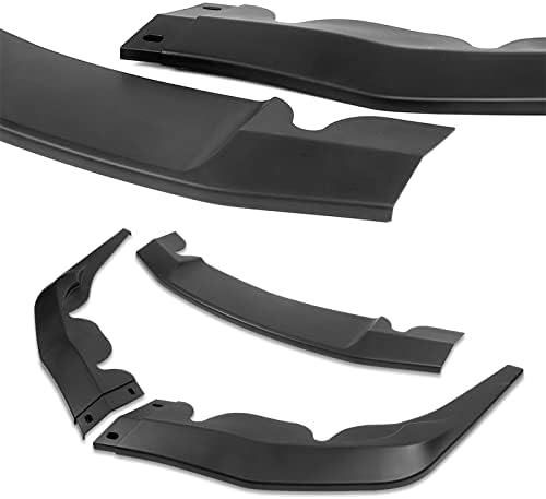 HYPERSPEED Front Bumper Spoiler Lip 3PCS ABS STP-Style Fit for Toyota Supra A90 2019 2020 2021 2022 2023 2024 2025 2026, Car Mods Replacement Parts Assembly, Air Chin Body Kit Splitter (Matte Black)