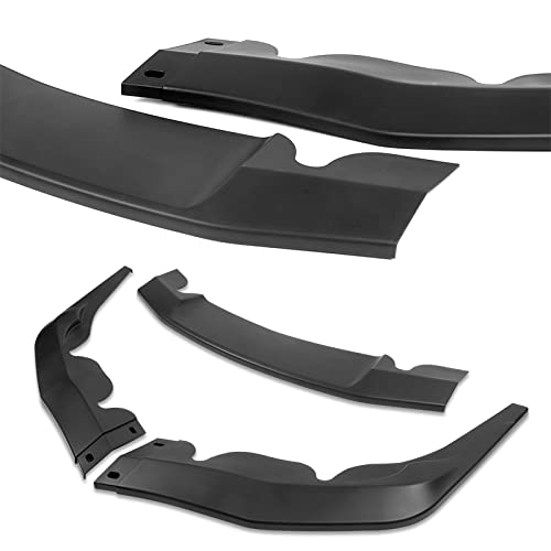 HYPERSPEED Front Bumper Spoiler Lip 3PCS ABS STP-Style Fit for Toyota Supra A90 2019 2020 2021 2022 2023 2024 2025 2026, Car Mods Replacement Parts Assembly, Air Chin Body Kit Splitter (Matte Black)