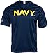 Ann Arbor T-shirt Co. Navy Wicking PT Style | U.S. Military Naval Sailor Performance Training Infantry Workout T-Shirt - (Poly,M)