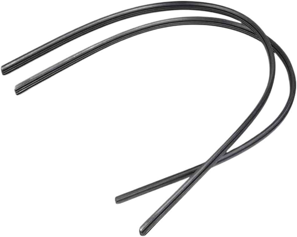 2Pcs 28Inch Rain Wiper Refill For Car Bus Windshield Rubber Strips Replacement Black