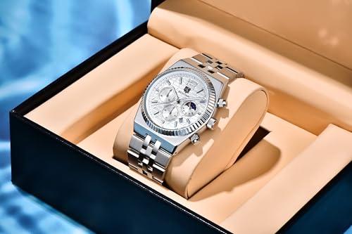 Image of BENYAR Men's Luxury Chronograph Watch Date Window High-Performance Luminous Quartz movment Waterproof -Ideal Gift for Business & Casual Gift Stylish Wristwatch for Men & Boys