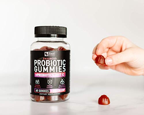 Probiotic Gummies For Adults And Kids (60 Count | 5 Billion Cfu) W/Organic Berry Antioxidants & Vitamin C For Immune Support And Digestion Gummy- Prebiotics And Probiotics For Women Gummies #TOP7